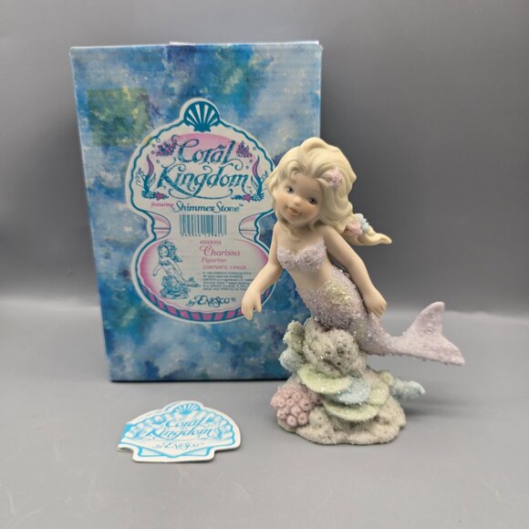 Collectible 1993 Enesco Coral Kingdom Mermaid "Charissa" in Box - Picture 1 of 12